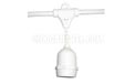 100' Commercial Linear Light String Strand - Medium Base Suspended - White LSMS24100-WHT