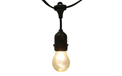 21' Commercial Linear Light String Strand - Medium Base Suspended - Black Kit - AIS-21BK10