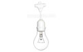21' Commercial Linear Light String Strand Medium Base Suspended White Kit - AIS-21WH10