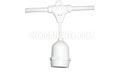 330' Commercial Linear Light String Strand - Medium Base Suspended - White LSMS24-WHT