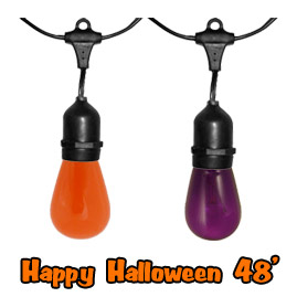 purple orange halloween vintage string lights 48 feet long strands of led christmas lights
