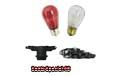 Santa Special Festive String Light Kit - 48 ft Red & White Bulbs - LSM-48-BLK-SS         