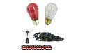 Santa Special Festive String Light Kit - 48 ft Suspended Red & White - LSM-S-48-BLK-SS       