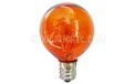 7.5 Watt Candelabra Base Linear Commercial Light Stringer Bulb - 25 Pack - Amber B7.5C-AM