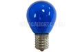 10 Watt S11 Intermediate Base Linear Commercial Light Stringer Bulb - 25 Pack - Blue B10S11-BL