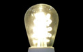 LED S14 Light Bulb - Medium Base - Warm White/Glass - LI-S14LED-WW/GL