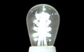 LED S14 Light Bulb - Medium Base - Pure White/Glass - LI-S14LED-PW/GL       