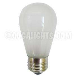 11 Watt S14 Medium Base Linear Commercial Light Stringer Bulb - 25 Pack - Frosted - Festival Indoor/Outdoor Lighting