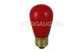 11 Watt S14 Medium Base Linear Commercial Light Stringer Bulb - 25 Pack - Ceramic Red