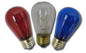 Red, White &amp;amp; Blue Transparent Light Bulbs