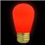 Red Ceramic Festival Light Bulb - 11 Watt S14 Medium Base