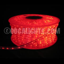 Commercial Bulk LED Rope/Tube Light Reel - 150' - Red - Bulk Ropelight Reels