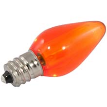 Orange LED C7 Linear Light Strand Bulbs