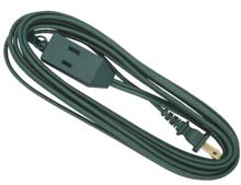 12&#39; Green Extension Cord