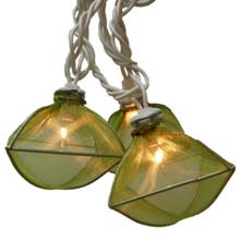 Green Canning Jar String Lights - Battery Operated