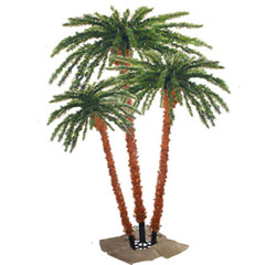 4.5' Pre-Lit Rope Light Royal Palm Tree - Palm Tree Ropelights