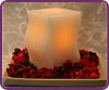 Bookend Battery Operated Flameless Candles