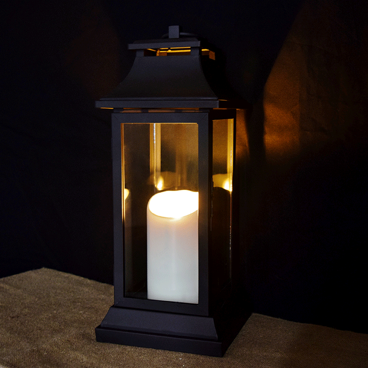 Luminara Battery Operated Flameless Candle With Lantern 15"