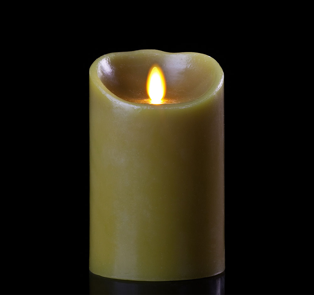 luminara battery operated flameless candle 7 quot sage luminara battery operated flameless candle 7 quot sage