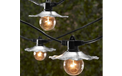 Cafe String Lights with Galvanized Shades - TAB-3507G