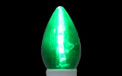 Commercial LED C7 Linear Light Strand Bulbs - 25 Pack - GREEN - HB-LEDC7GRN25PKSM