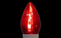 Commercial LED C7 Linear Light Strand Bulbs - 25 Pack - RED - HB-LEDC7RED25PKSM