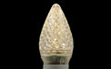 Commercial LED C7 Linear Light Strand Bulbs - 25 Pack - Warm White Faceted - HB-LEDC7WW25PK
