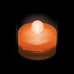 Orange - FloraLyte™ Submersible III - Battery Operated LED Floralytes