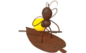 LED Firefly Holding Stick on Leaf - GC1665530A