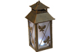 Solar Rustic Metal Square Lantern - Butterfly - GC1743080B               