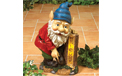 Solar Gnome With Welcome Sign - 17.5" H - GC1740330