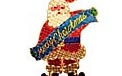 Santa & Friends Yard Art Lights & Christmas Lawn Decorations - Decorative Lawn Lighting & Party Lights