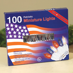 100 Light Patriotic Miniature Lights - GC333090