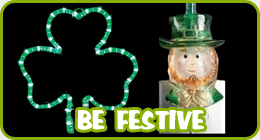 St. Patrick's Day String Lights, Party Lights & Winter Holiday Decorations