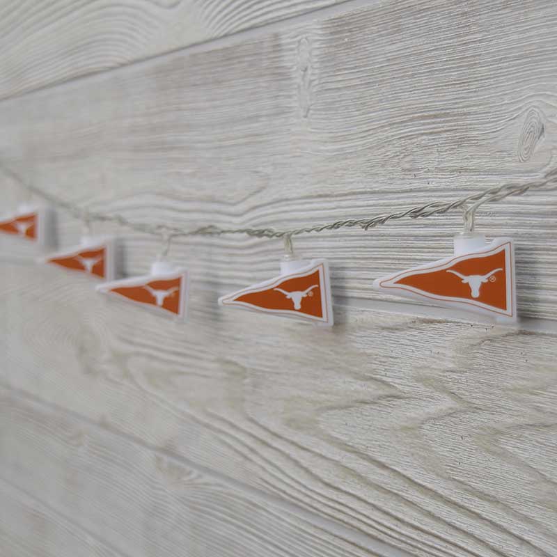 NCAA Texas Longhorns LED Pennant Lights - Battery Operated