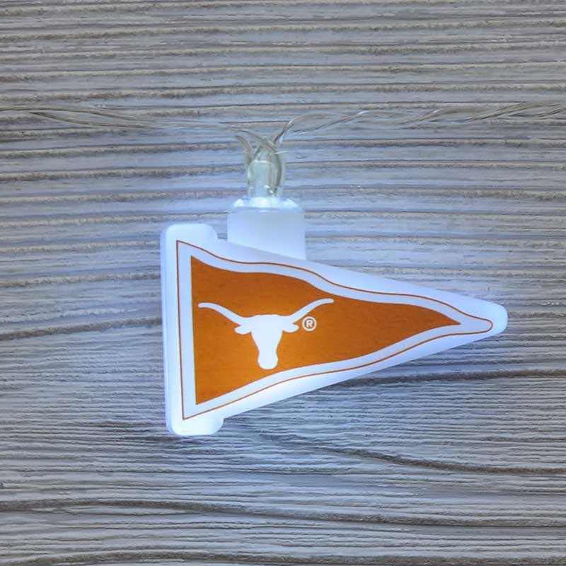 NCAA Texas Longhorns LED Pennant Lights - Battery Operated