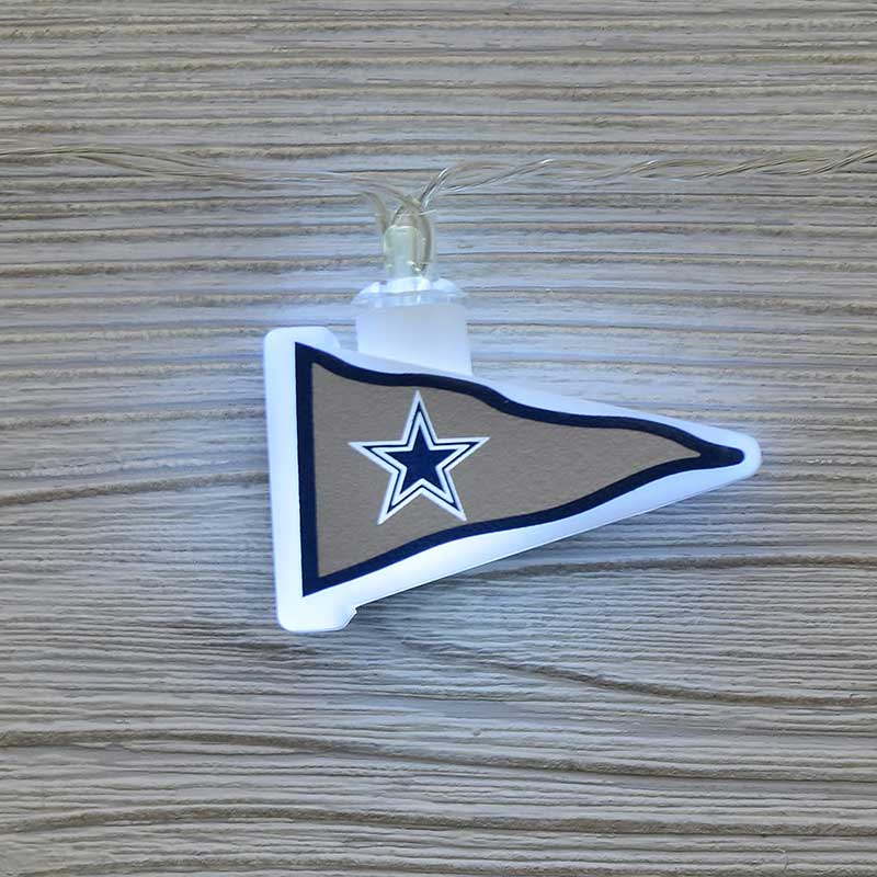 NFL Dallas Cowboys LED Pennant Lights - Battery Operated