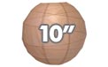 10" Solid Color Round Rice Paper Lanterns & Round Rice Paper Shade String Lights - Lantern Style Shade Lights