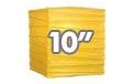 10" Solid Color Square Rice Paper Lanterns & Square Rice Paper Shade String Lights - Lantern Style Shade Lights