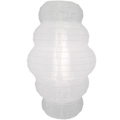 White Cocoon Nylon Lantern - Unique Nylon Shade Lanterns