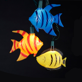 Tropical Fish String Lights - Oogalights.com - More Than 1,000 Party & String Light Bulbs!