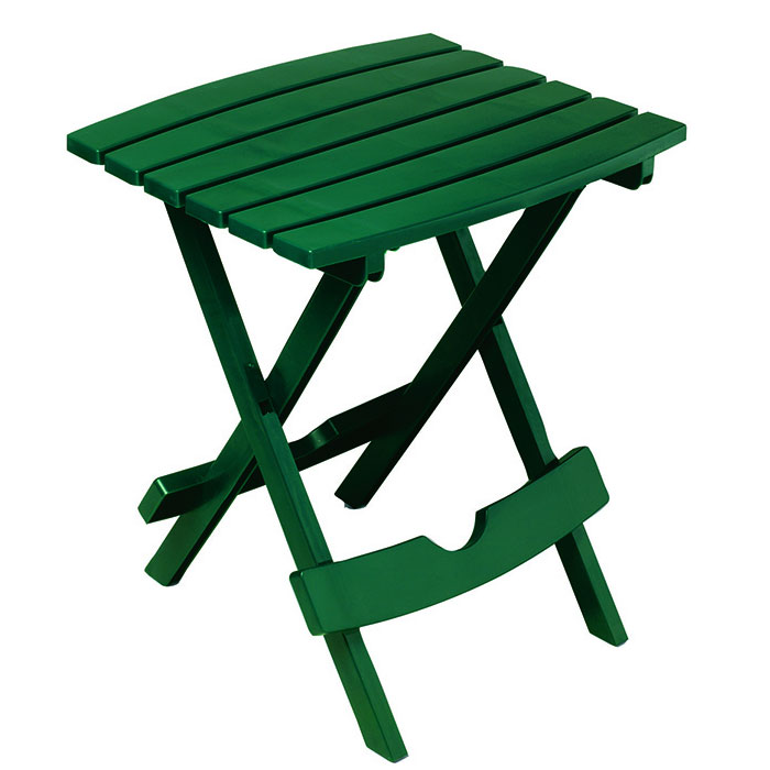 Quik Fold Hunter Green Patio Side Table