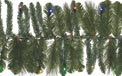 LED 9' Pre-Lit Christmas Garland - 50 Multi-Color Bullet Lights