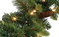 Mixed National Ridgedale Pine 9' Pre-Lit Christmas Garland - 50 Clear Bulbs