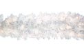 White Devon Artificial Spruce 9' Pre-Lit Christmas Garland - 100 Clear Bulbs 902072