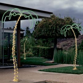 6' Pre-Lit Rope Light Palm Tree - Palm Tree Ropelights