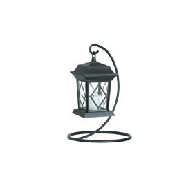 Square Black Finish Battery Operated Flameless Candle Lantern - Battery Powered Candle Lanterns