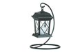 Square Black Finish Battery Operated Flameless Candle Lantern 650389