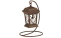Square Rust Finish Battery Operated Flameless Candle Lantern 650391