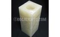8" Square Pillar Battery Operated Flameless Candle w/ Timer - Champagne - 10908-CH